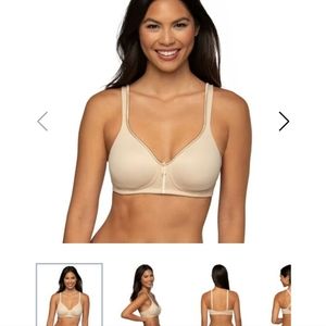 Vanity Fair Full Coverage Body Caress Wirefree bra 36DD in damask neutral (nude)